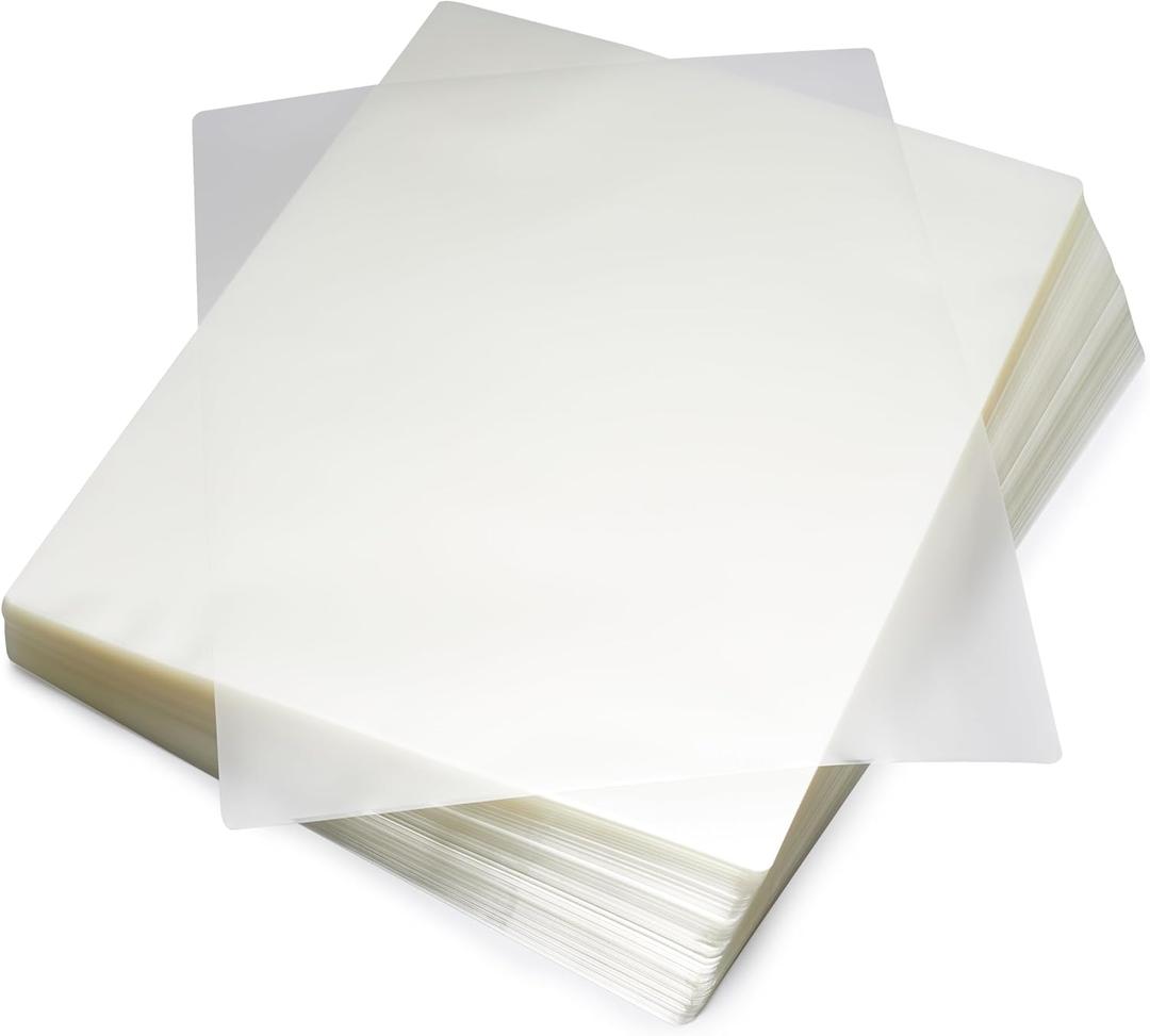 Amazon Basics Clear Thermal Laminating Plastic Paper Laminator Sheets, 9 x 11.5-Inch, 200-Pack, 3mil