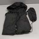 Avoogue Raincoat Women Lightweight Waterproof Rain Jackets Packable Outdoor Hooded Windbreaker (Medium, Black)