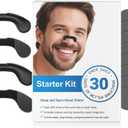 2026 Breathing Nasal Strip Starter Kit (30 Count, Black), Boost Oxygen Uptake, Reduce Snoring, Improve Sleep Quality, Sweat Resistant, Safe Nasal Strips Extra Strength Snoring Solution