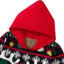 Vieille Toddler Girls Boys Ugly Christmas Sweater Kids Knit Xmas Hooded Pullover Sweater 2-7 Years (5-6 Years, Reindeer)