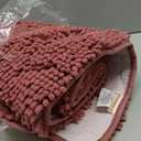 Dusty Rose Bathroom Rugs 24"x36" - Plush Chenille Non-Slip Bath Mat - Absorbent, Washable, Soft and Thick Decor for Shower, Sink, Tub, Home Accessories