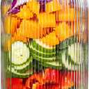 WELLIFE 64 oz mason jar, 1 Pack Wide Mouth Mason Jars for Pickling, Canning, Fermenting and Food Storage, Microwave & Dishwasher Safe