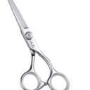 Hair Cutting Scissors, ULG Professional Hair Scissors 6.5 inch Right-Hand Razor Edge Barber Shears Salon Hair Cutting Shears Made of Japanese Stainless Steel, Hand Sharpened Silver