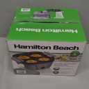 Hamilton Beach 6-in-1 Electric Egg Cooker for Hard Boiled Eggs, Sous Vide Style Egg Bite Maker and Poacher, 5.25 Non-Stick Skillet for Omelets, Scrambling & Frying, Grey (25510)