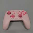 linhugame Wireless Controller For Switch,Compatible with switch 2/switch/lite/OLED/steam/PC, Hall Effect joysticks,6-Axis Gyro,Turbo,1000mAh Battery, Programmable Back Buttons(pink)