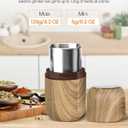 COOL KNIGHT Electric Herb Grinder [Large Capacity/High Rotating Speed]-Electric Grinder for Spices and Herbs (Wood grain 2)