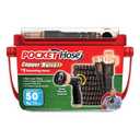 Pocket Hose Ballistic 50 FT Expandable Garden Hose w/Pocket Pivot Swivel Connector, Anti-Burst Sleeve Reinforced with Bulletproof Fiber, Lightweight, No-Kink, Compact, UV-Protected, AS SEEN ON TV