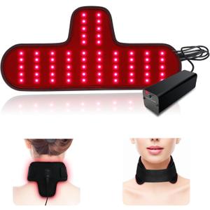 Tamthna Red Light Therapy for Neck & Wrist, Rechargeable 5000mAh Battery Infrared Red Light Therapy Belt for Body, Portable Near Infrared Neck Wrap for Home and Office