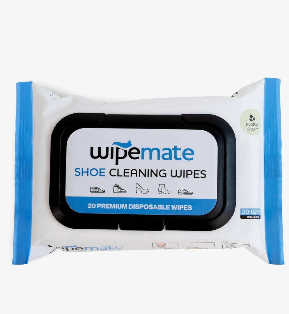 Shoe, Sneaker, Suede & Leather Cleaner Wipes Premium Wipes for Dirt, Stains, Scuffs & Care for All Footwear