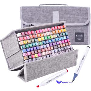 Art Markers 120 Colors Brush Tip Multicolor Pen Professional Marking Pen for Artist and Beginners