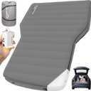 for Tesla Model Y Mattress Memory Foam, 4 inch Comfortable SUV Sleeping Pad with Powerful Air Pump, Inflatable Car Bed for Camping & Road Trips (Gray)