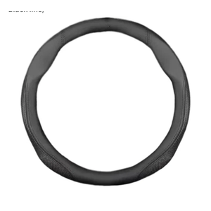 Leather Car Steering Wheel Cover Sports Style Compatible For Mazda 3 5 6/SKYACTIV/Axela/Atenza MX5 BT50 CX30 CX5 CX7 CX8 CX9 RX7 RX8(Leather Black line)