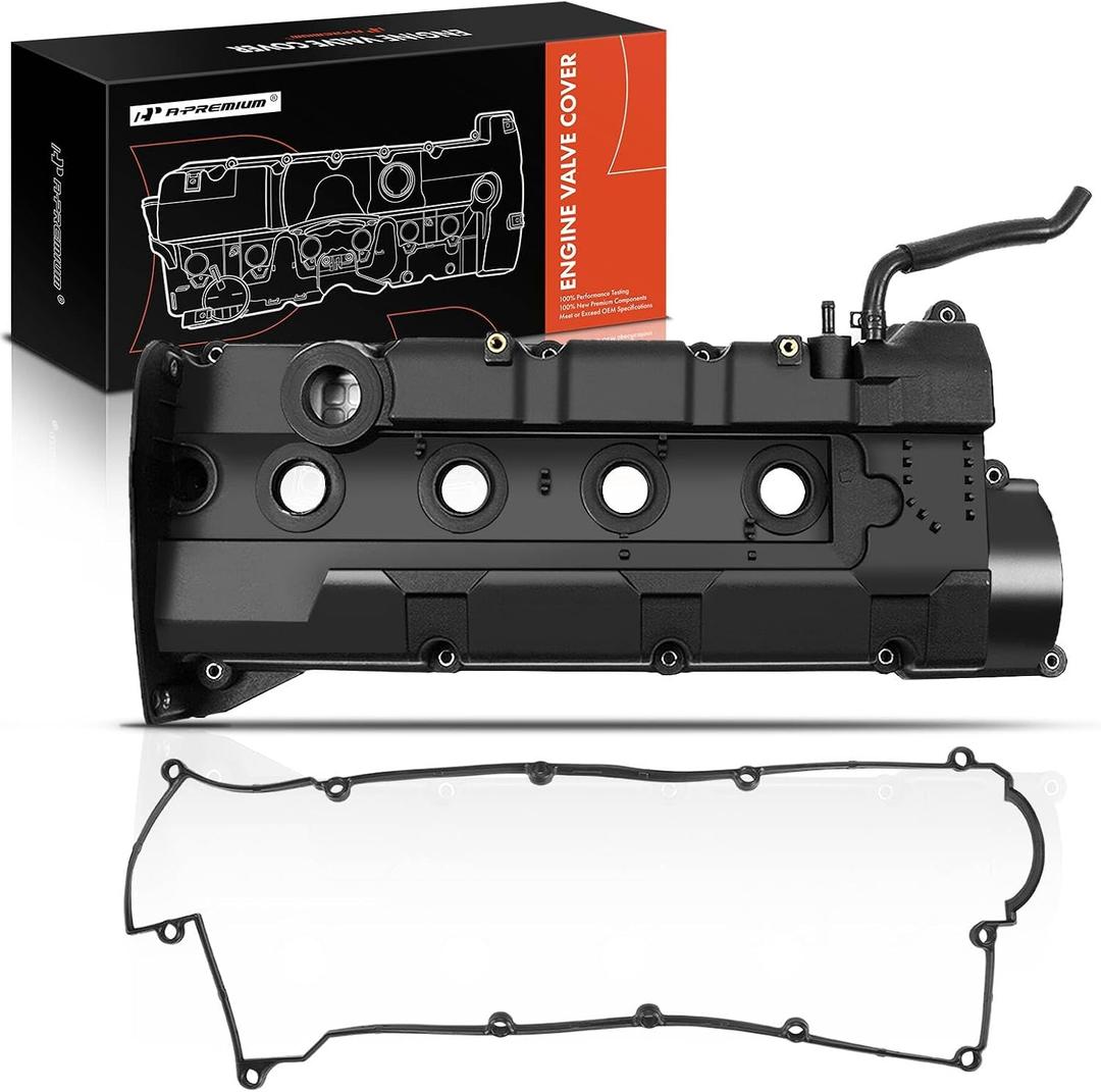 A-Premium Engine Valve Cover, with Gasket, Compatible with Hyundai Elantra 2003-2004, Tiburon 2003-2004, L4 2.0L DOHC, Replace # 2241023762