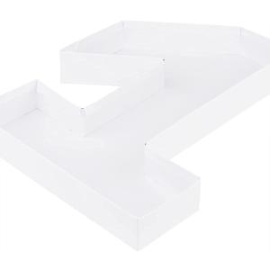 WENPACK 12" Fillable Cardboard Number Shaped Gift Grazing Charcuterie Board Paper Container (1)