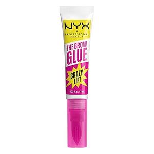 NYX PROFESSIONAL MAKEUP The Brow Glue Crazy Lift, Brow Lamination Gel with 16HR Strong Hold & BuiltIn Styling Comb  Clear Eyebrow Gel