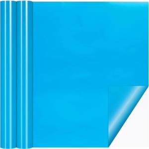 Nuanchu Vinyl Pool Liner Patch Self-Adhesive PVC Repair Patch for Swimming Pools Inflatable Boat(Sky Blue,12 x 80 Inch)