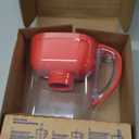 Brita Metro Water Filter Pitcher with SmartLight Change Indicator, BPA-Free, Replaces 1,800 Plastic Water Bottles a Year, Lasts Two Months, Includes 1 Filter, Small - 6-Cup Capacity, Fiery Red