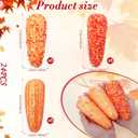 Amyhill 12 Pcs 1.9 x 4.9 Inch Thanksgiving Fake Corn Ornament Artificial Corn for Family Farmhouse Autumn Table Decor Photoshoot Kitchen Party Home, 3 Styles