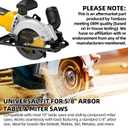 TonGass (2-Pack) 10", 80 Tooth Table Saw Blade Compatible with DeWalt Tables Saws (Part Number DWA11080), Hi-Density Ultra Sharp Steel Professional Woodworking Table Saw Blade with 5/8 Inch Arbor