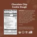 Aloha Organic Plant Based Protein Bars Chocolate Chip Cookie Dough, 1.98 Oz,(Pack of 12) (EXP 06/14/27)