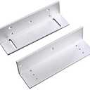UHPPOTE "Z" & "L" Bracket for Inward Double Door 600lb Force Electric Magnetic Lock