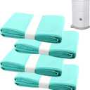 4 Pack Diaper Disposal Refill Liners Compatible with Janibell Akord 330 Series Adult Diaper System, Lightly Scented, Green