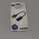 Philips DisplayPort to HDMI Adapter, Unidirectional, Works with Laptops, Tablets, Full HD 1080p, 4K Ultra HD, Mac and PC Compatible, Compact Design, Portable, Black, SWV9200G/27