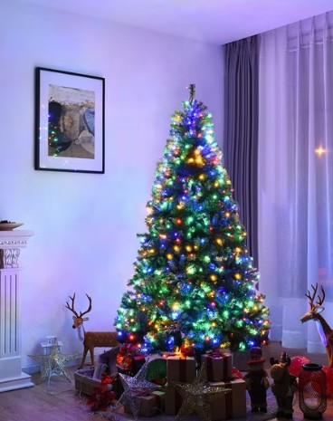 7 ft. Pre-Lit Artificial Christmas Tree with 500 LED Lights