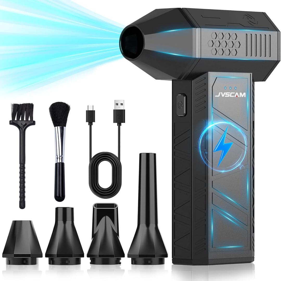 X3 Compressed Air Duster - Electric Air Duster with Brushless Motor,3 Gear Adjustable - Mini Air Blower- Rechargeable Air Duster for PC, Keyboard, Car,Outdoors,Home,Snow and Leaves Clearing