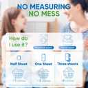 2 x Laundry Detergent Sheets 300 Loads Diesetsr Laundry Sheet ECO-friendly Travel Plastic-Free Washing Detergent Soap Sheets,Fragrance-Free (150 Count (Pack of 1))