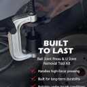 DAYUAN Ball Joint Press & U Joint Removal Tool Kit with 4x4 Adapters for Most 2WD and 4WD Cars and Light Trucks with Red Storage Case Red