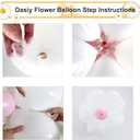 Daisy Balloon Garland Pink Blush Pastel Orange White Balloons with Flower Clips Rose Gold Confetti Balloon Arch Kit for Boho Daisy Baby Shower Party Decorations