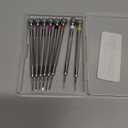 Chumia 8 Pieces Precision Jewelers Screwdriver Set, Micro Watch Repair Screwdriver Set 0.6-2.0 mm for Watch, Eyeglasses, Jewelry Work, Electronics Repair(Flathead)