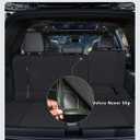 Floor Mats & Cargo Liner for GMC Acadia 2024 2025 2026 (Only 7 Seats) All Weather TPE Set, Door Sill Protectors, 2nd-Row Seat Back Protectors & 3rd Row Backrest Mat Black Accessories