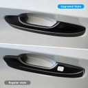 Upgraded Snap-on Door Handle Cover Compatible for 2022-2024 2025 2026 Honda Civic Accessories for 2023 2024 2025 2026 Honda CRV HRV No Adhesive Handle Protectors Glossy Black