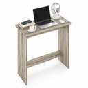 FURINNO Simplistic Study Table, Rectangular, Easy Assembly, for Gaming, Dorm, Home Office, Bedroom, Study Room 31.3" x 15.4"