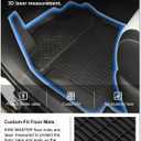 KIWI MASTER Floor Mats for 2013-2018 Toyota RAV4 (Non-Hybrid), OEM Replacement PT908-42165-20, Custom Fit All Weather Car Mats, Heavy Duty TPE Floor Liners, Front & Rear 2 Row, Black