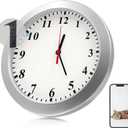 Hidden Security Camera Wall Clock, WiFi Indoor Nanny Cam, 1080P HD, Motion Detection, Real-Time Monitoring, No Audio