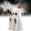 Halloween Ghost Figurine, Spooky Cute Ghost Ornaments for Home, Desk, Party Decor, Halloween Statue Indoor & Porch Decor (Cute Ghost)