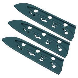 PATIKIL 2Pcs Plastic Safety Knife Cover Sleeves for 7" Chef Knife, Chopping Knife Guard Blade Protector Universal Knife Sheath for Kitchen Bar, Green