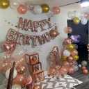 Rose Gold Confetti Balloons 60 Packs 12 inch, 60 Count