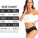 Womens Underwear Cotton Lace Panties Soft Bikini Panty Comfortable Hipster Stretch Full Ladies Briefs 5 Pack, Large