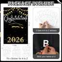 2 x Graduation Flags Personalized 2026, Graduation Garden Flag Double Sided Class Of 2026, Congrats Grad Garden Flags For Outside Yard Decoration, Size 17.7in*11.8in