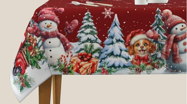 Christmas decorations table cloth 17"x54"
