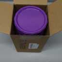 Sieral 6 Pack 8 oz Freezer Containers with Lids Reusable Deli Freezer Storage Containers Stackable Plastic Thick Twist Top Jars for Takeout Food Round Wide Mouth Lunch Snack (Purple)