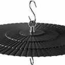 11.5" Metal Bird Feeder Rain Guard - Classic Black Dome Shield Umbrella Cover - Heavy Duty Weather Baffle for Outside Hanging Bird Feeders