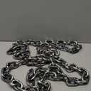 Zcaukya 2 Pcs Halloween Plastic Chain, 6 FT Halloween Props Fake Chains, Plastic Chain Links Creepy Costumes Accessories Haunted House Decor