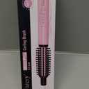 Farery Mini Thermal Brush 3 Temperature Adjustable, 3/4 Inch Travel Curling Iron for Short Hair, Heated Round Brush for Touch ups and Small Curls, Travel Size Curling Wand, Dual Voltage, Pink