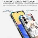 Case for Samsung Galaxy A15 with Christian Design,Christ Jesus Quotes Verse Collage Pattern,Trendy Soft TPU Bumper Phone Cover(A15,Bible)