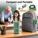 AFMAT Electric Pencil Sharpener, Fully Automatic Pencil Sharpener, Auto in & Out, Rechargeable Hands-Free Sharpeners for Jumbo & Colored Pencils (6.5-12mm), Portable for Home/Classroom/Office PSC2